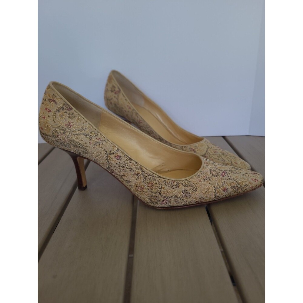 LOFT Gold Brocade Heels | Women’s Size 9 SB9
